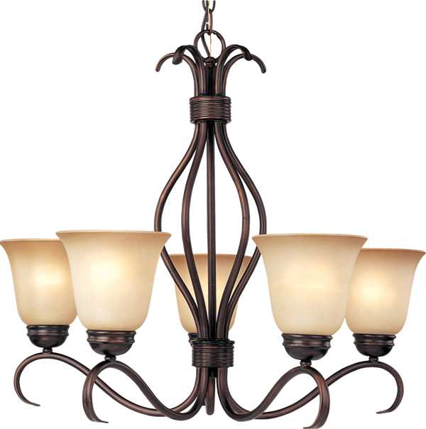 BASIX 5 LIGHT UP CHANDELIER