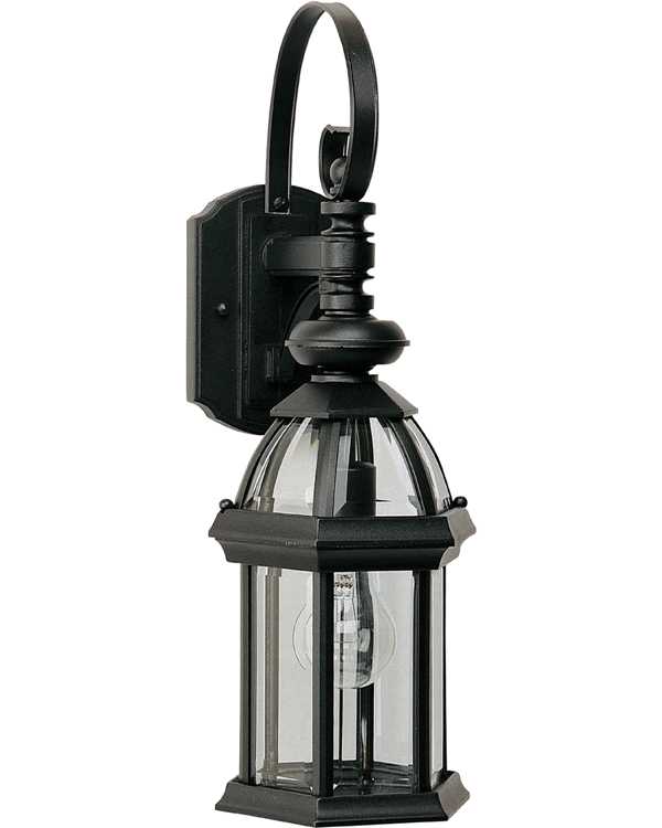 Builder Cast 1-Light Outdoor Wall Lantern 1021BK