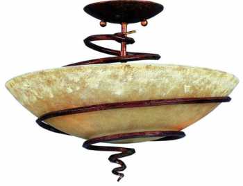 Desert Wind 3-Light Semi-Flush Mount 11900VADB