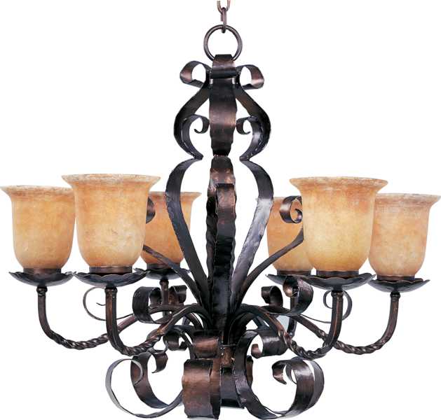 ASPEN 6 LIGHT CHANDELIER