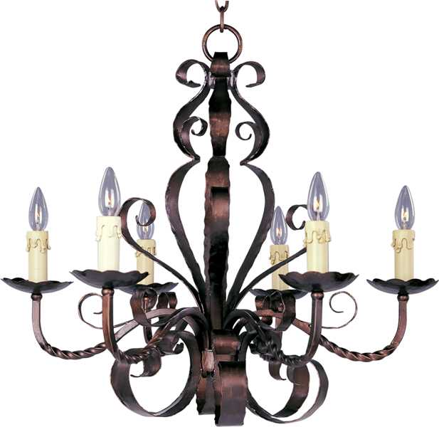 ASPEN 6 LIGHT CHANDELIER