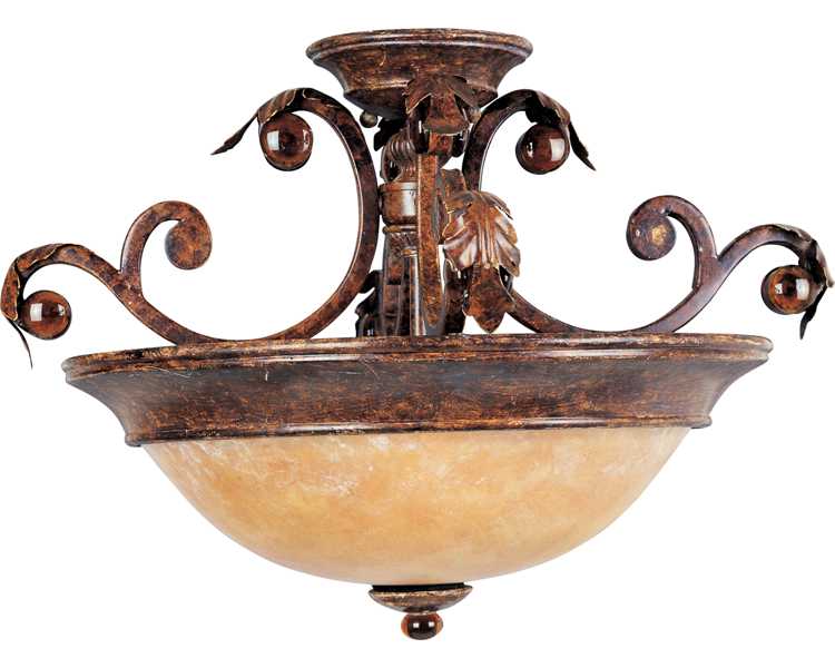NOUVEAU 3 LIGHT SEMI FLUSH