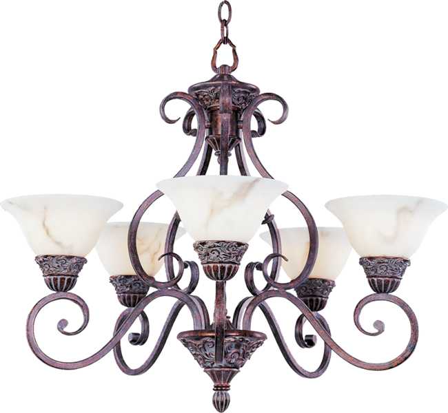 APOLLO 5 LIGHT CHANDELIER