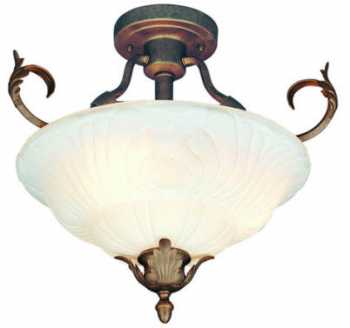 SANTA CRUZ 3 LIGHT SEMI FLUSH - Click Image to Close