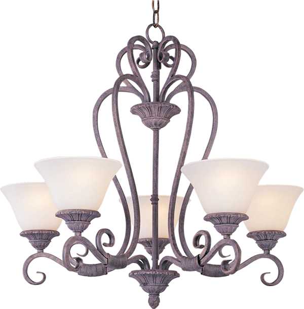 Canyon Rim 5-Light Chandelier 2755SVCR