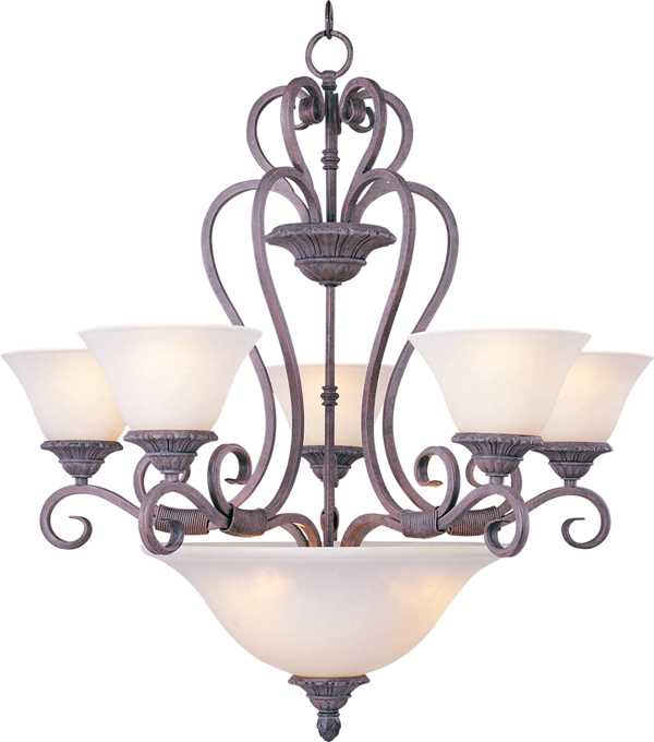 Canyon Rim 8-Light Chandelier 2756SVCR