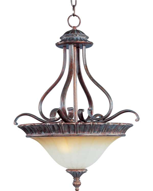 Classique 3-Light Invert Bowl Pendant 2763AVGB