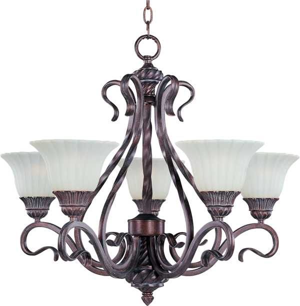 Via Roma 5-Light Chandelier (2774SVGB)
