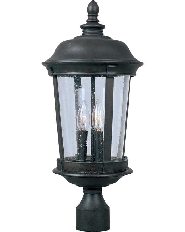 Dover VX 3-Light Outdoor Pole/Post Lantern 40091CDBZ