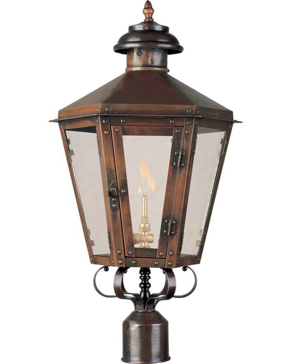 LEEDS GAS POST LANTERN - Click Image to Close