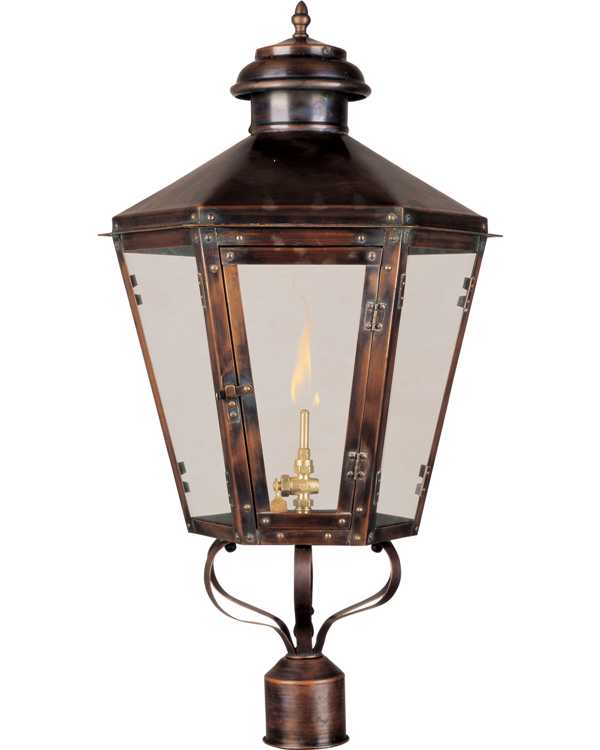 LEEDS GAS POST LANTERN(large) - Click Image to Close