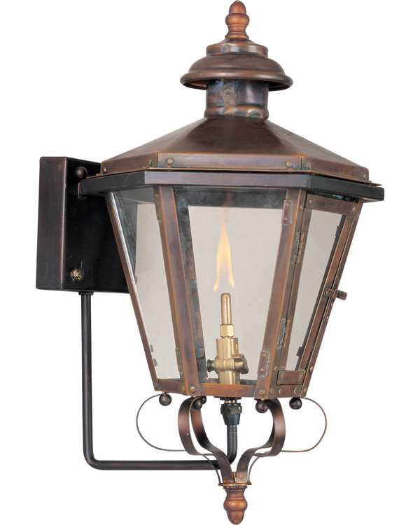 Leeds Outdoor Wall Gas Lantern 39975CLRT