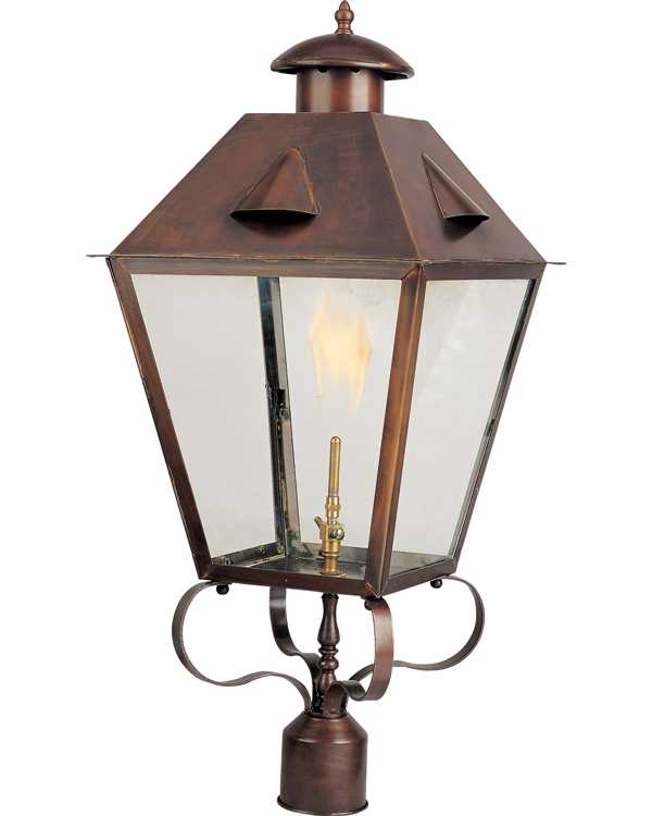 Madison Outdoor Post Gas Lantern 39996CLRT