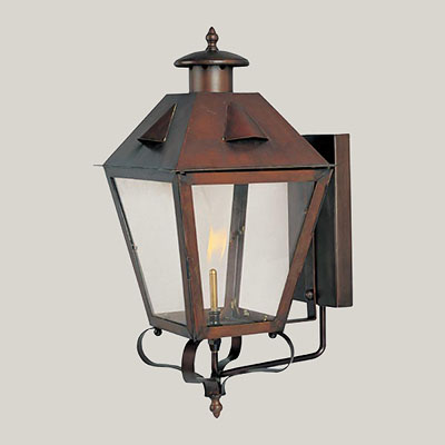 VICTORIAN II GAS WALL LANTERN (large) - Click Image to Close
