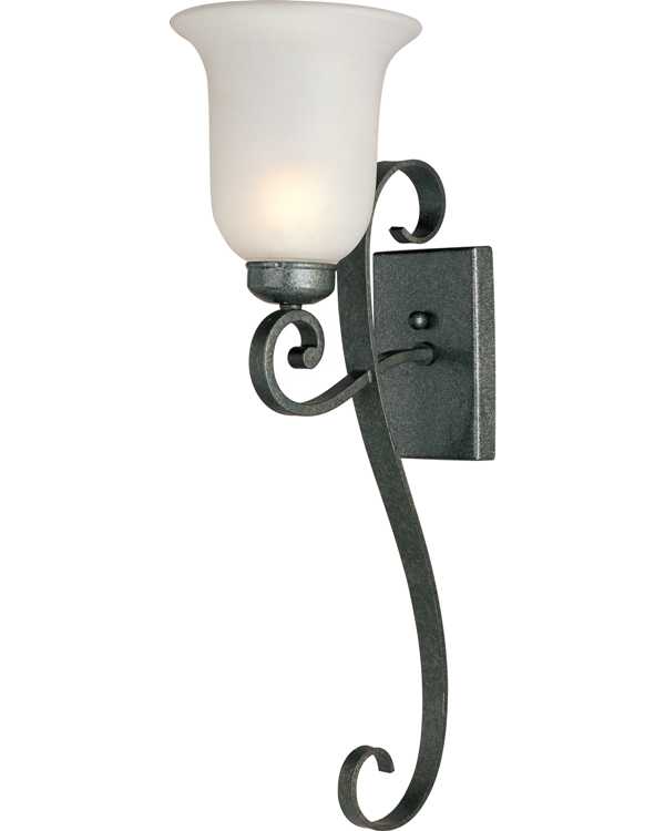 NATURAL IRON OUTDOOR WALL SCONCE (large) - Click Image to Close