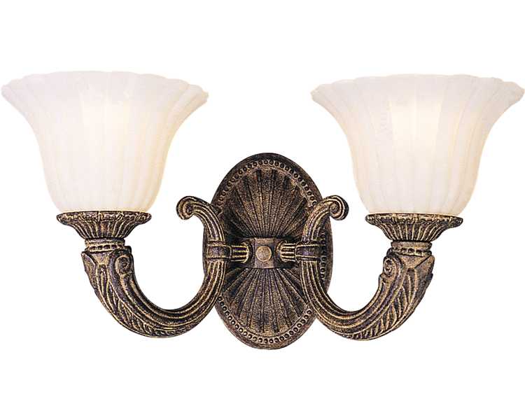 HARVEST WHEAT 2 LIGHT SCONCE