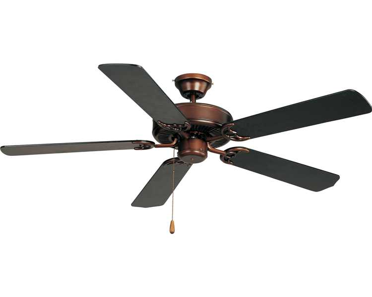 OIL RUBBED BRONZE/OAK 52" CEILING FAN