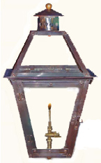 OXFORD BRONZE GAS LANTERN - Click Image to Close
