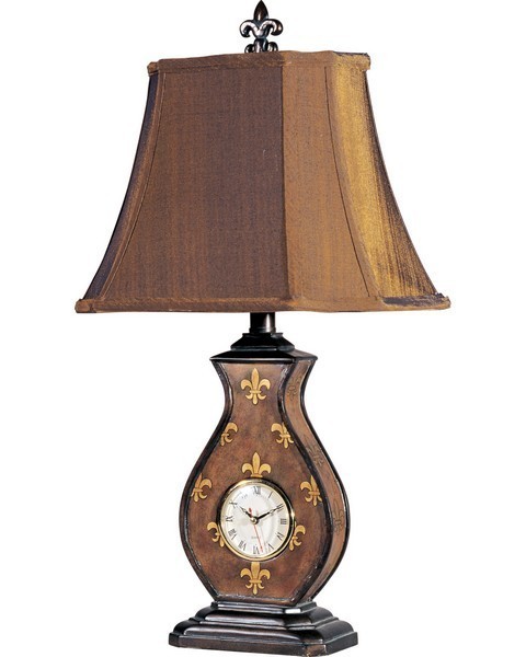 CLASSIC CLOCK TABLE LAMP by Harris Marcus (H10728P1) - Click Image to Close