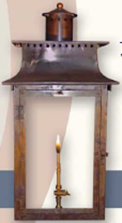 AUGUSTA BRONZE GAS LANTERN - Click Image to Close