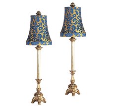 Holland Blue Table Lamp Set (H10738S2) - Click Image to Close